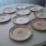 Set of 9 flat Plates