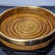 Rattan and brass top, Italy, 1970