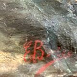 1860s French Barbizon Oil on Canvas – Village Bridge & Riverscape