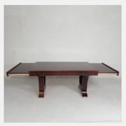 Art Deco dining table, rosewood veneer, extendable up to 248 cm, 1930s.