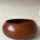 Vintage 70s turned teak salad bowl or large bowl