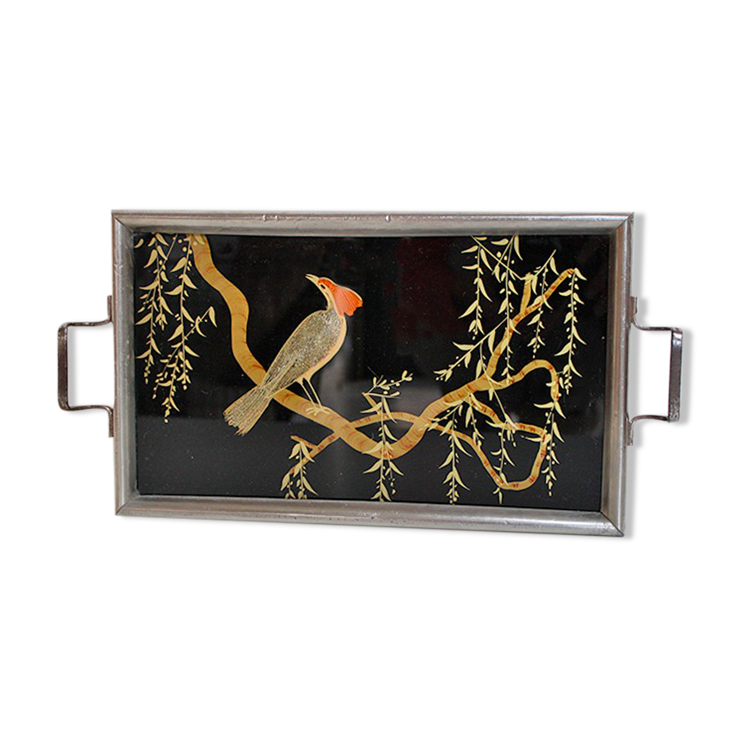 Tea tray the bird