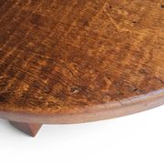 Brutalist oak coffee table / heavy weight 75 kg / 1960s