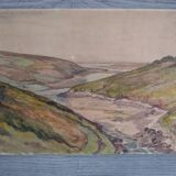 Watercolor signed A.DEVARENNE - Aber Wrack valley - 1916