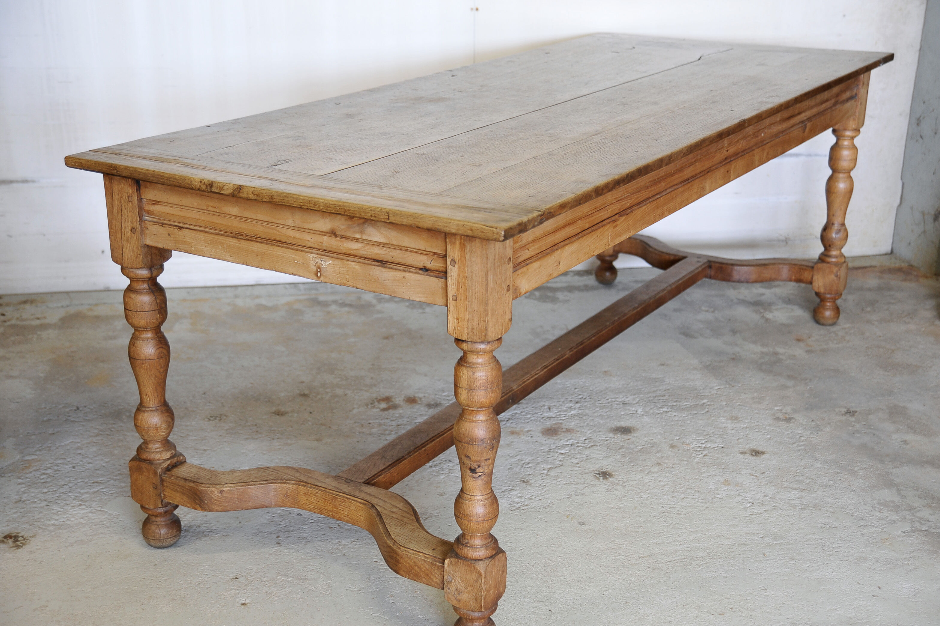Natural wooden farm table - XIXth century