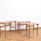 Mid-Century Danish Teak Nesting Tables, Set of 3