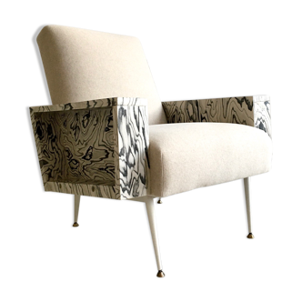Restored vintage armchair