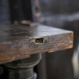 English Walnut Side Table with Tilted Top, 1890s