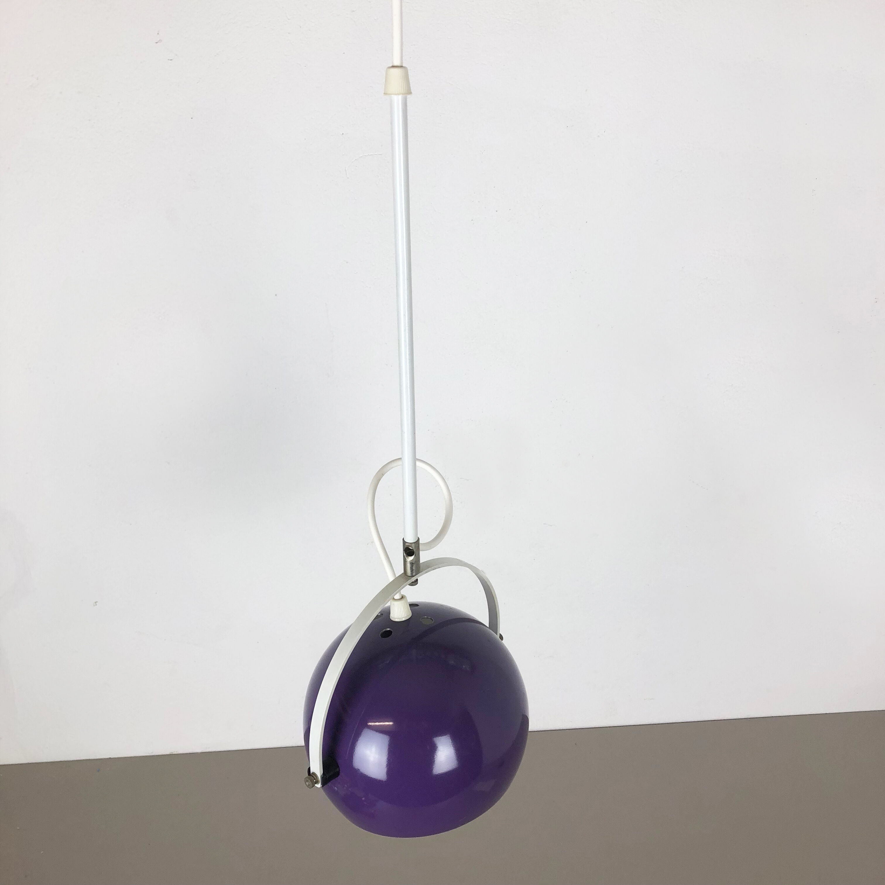 Adjustable Pop Art  Hanging Light with Purple Spot, Germany, 1970s