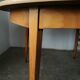 Vintage round table wood and formica