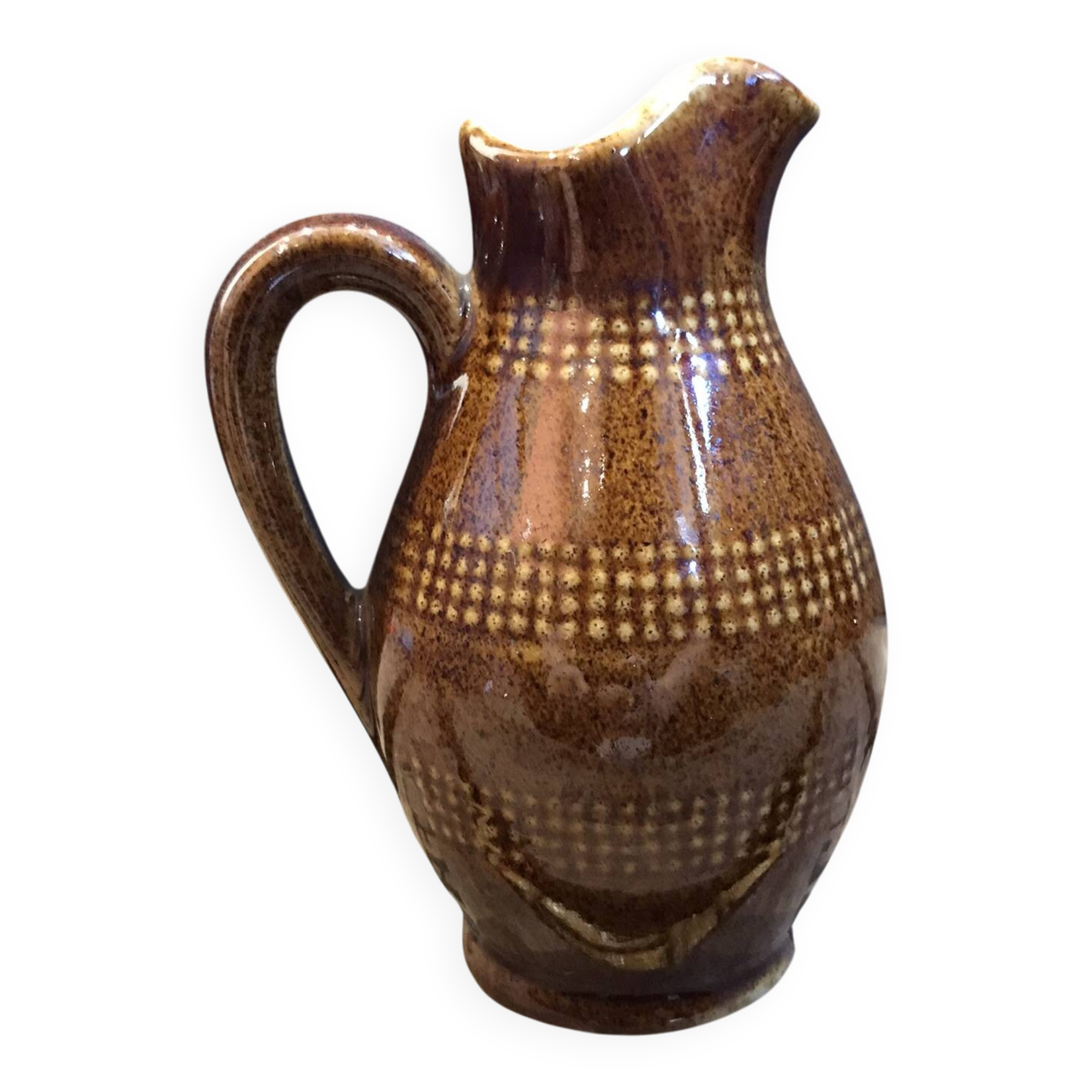 Petit pichet ou pot à lait vintage en céramique