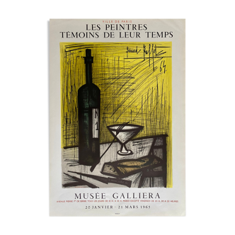 Affiche musée Galiera, les peintres témoins de leur temps, Bernard Buffet, 1964