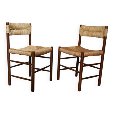 Paire de chaises ''Dordogne ''de Charlotte Perriand des années 50