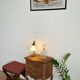 Louis XV style wooden bedside chest of drawers