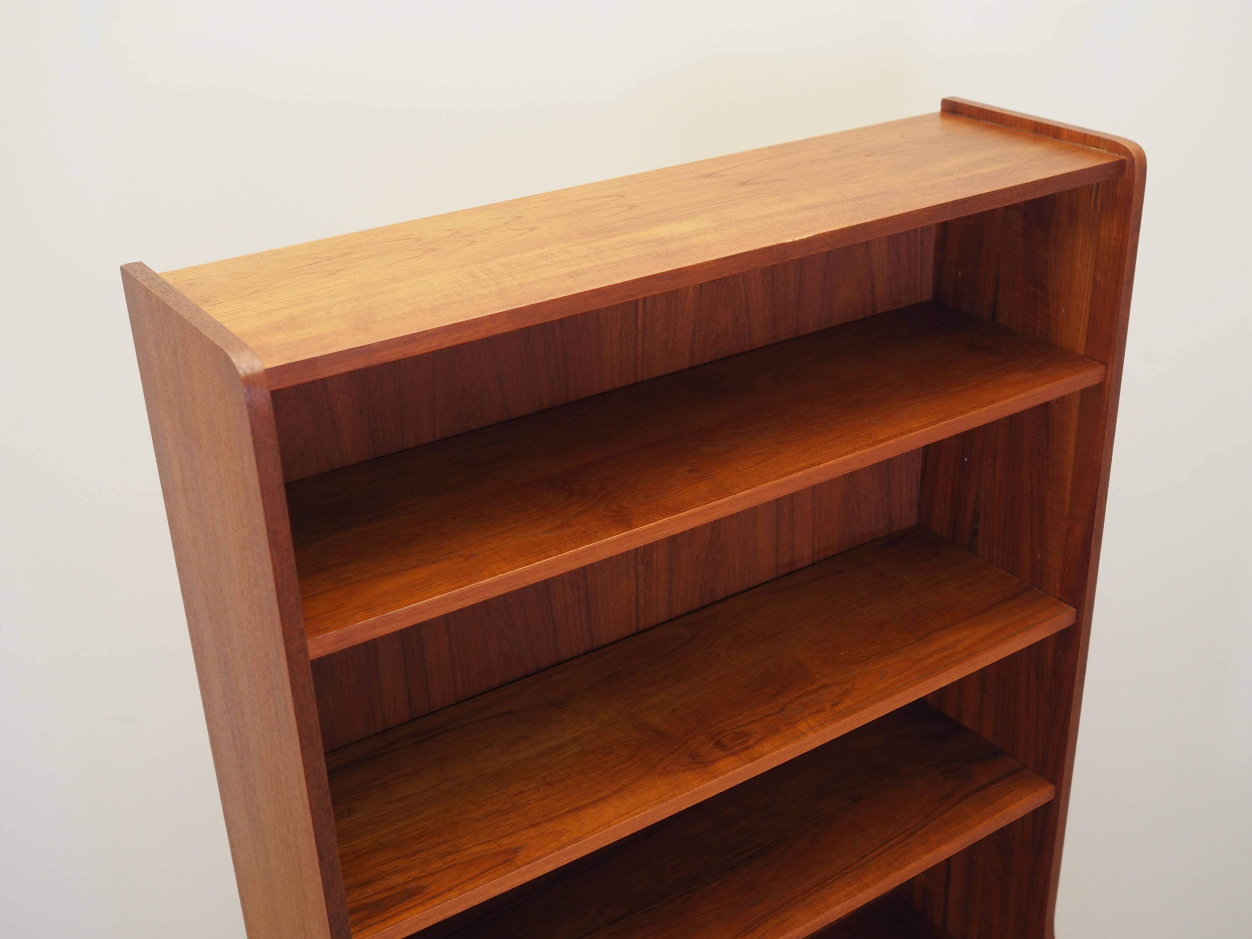 Teak bookcase, Danish design, 1970s, production: Denmark
