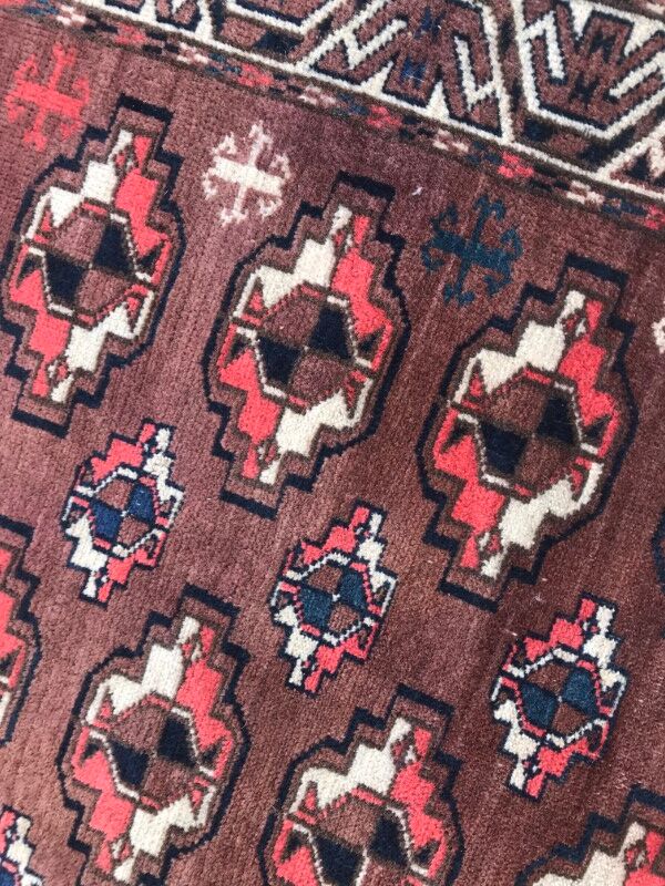 Carpet former Turkmen Afghan done hand 153 X 205 CM