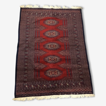 Tapis noué main boukhara neuf, 128x169