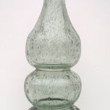 Vase, vintage soliflore in blown glass, bubbled