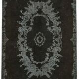 Overdyed Wool Vintage Handmade Carved Rug 169 cm x 288 cm