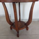 Round art deco pedestal table