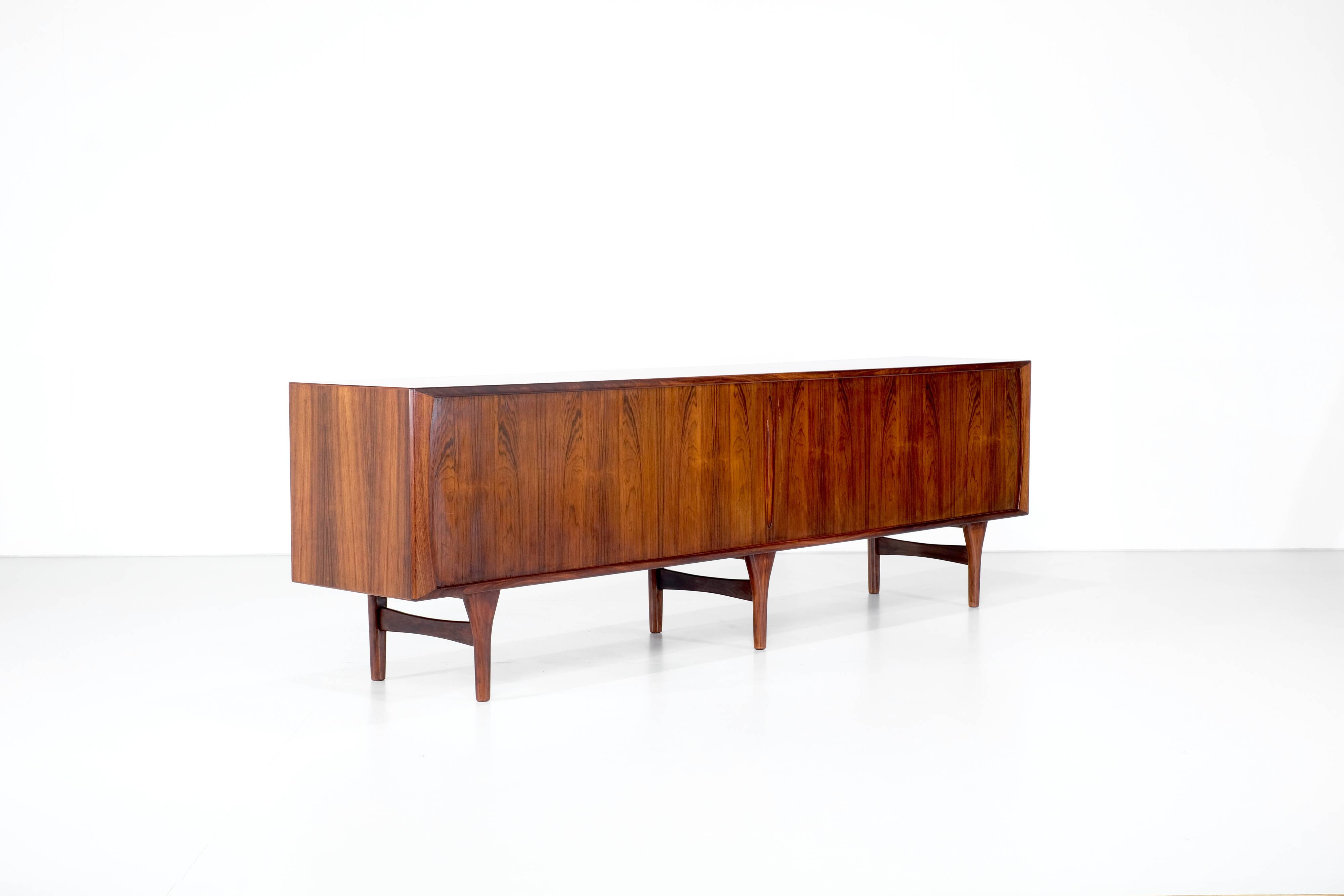 Enfilade designed by Henning Kjaernulf for Bruno Hansen, Denmark 1960s.
