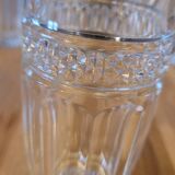 6 cut glasses made of thick glass