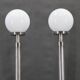 1940s pair of Art Deco chrome floor lamps, Czechoslovakia
