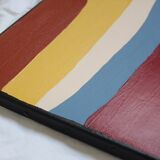 Colorful abstract painting "Rainbow n°4" 72x60 cm