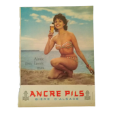 An advertising paper of beer