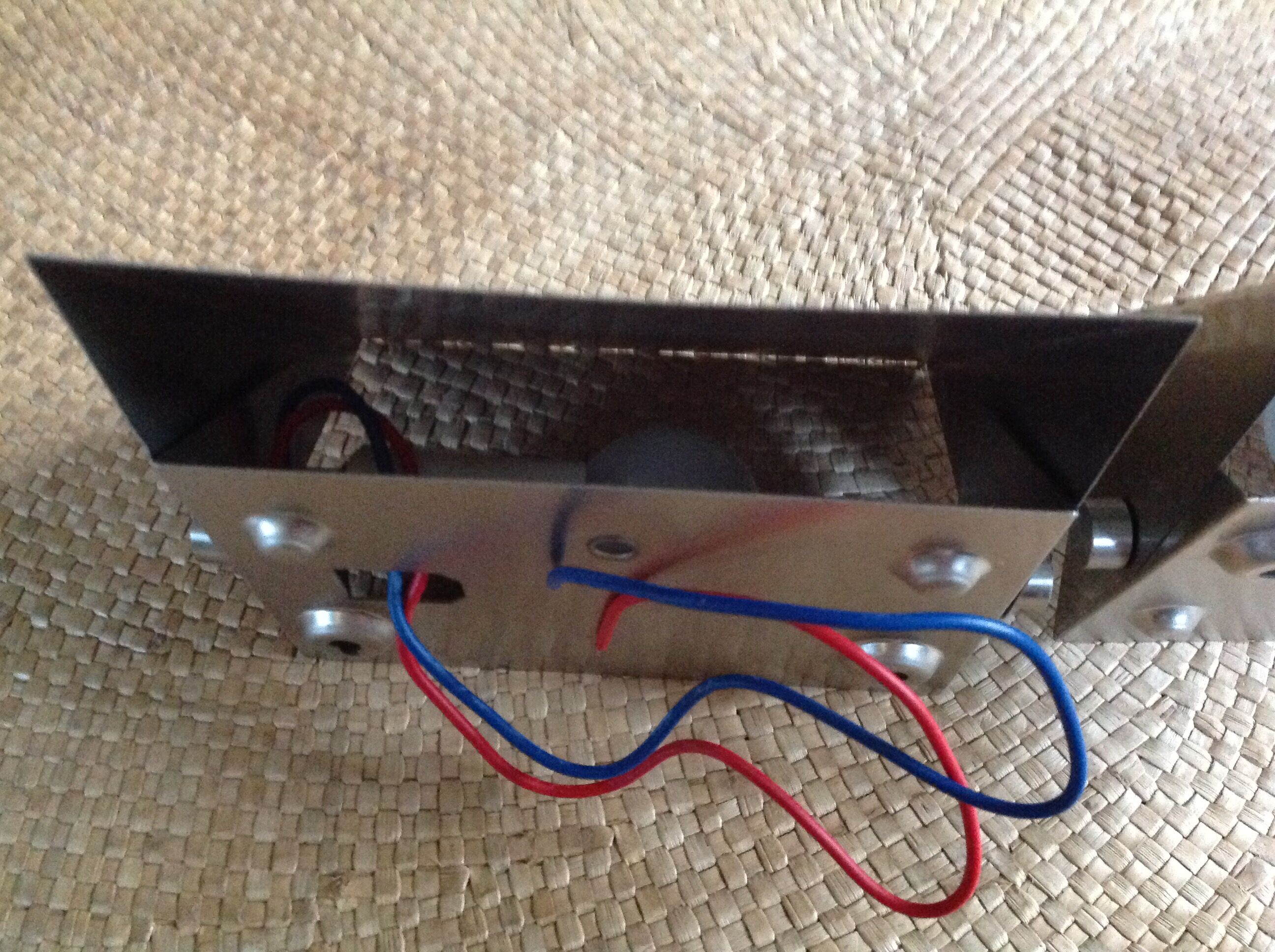 Pair of metal wall light