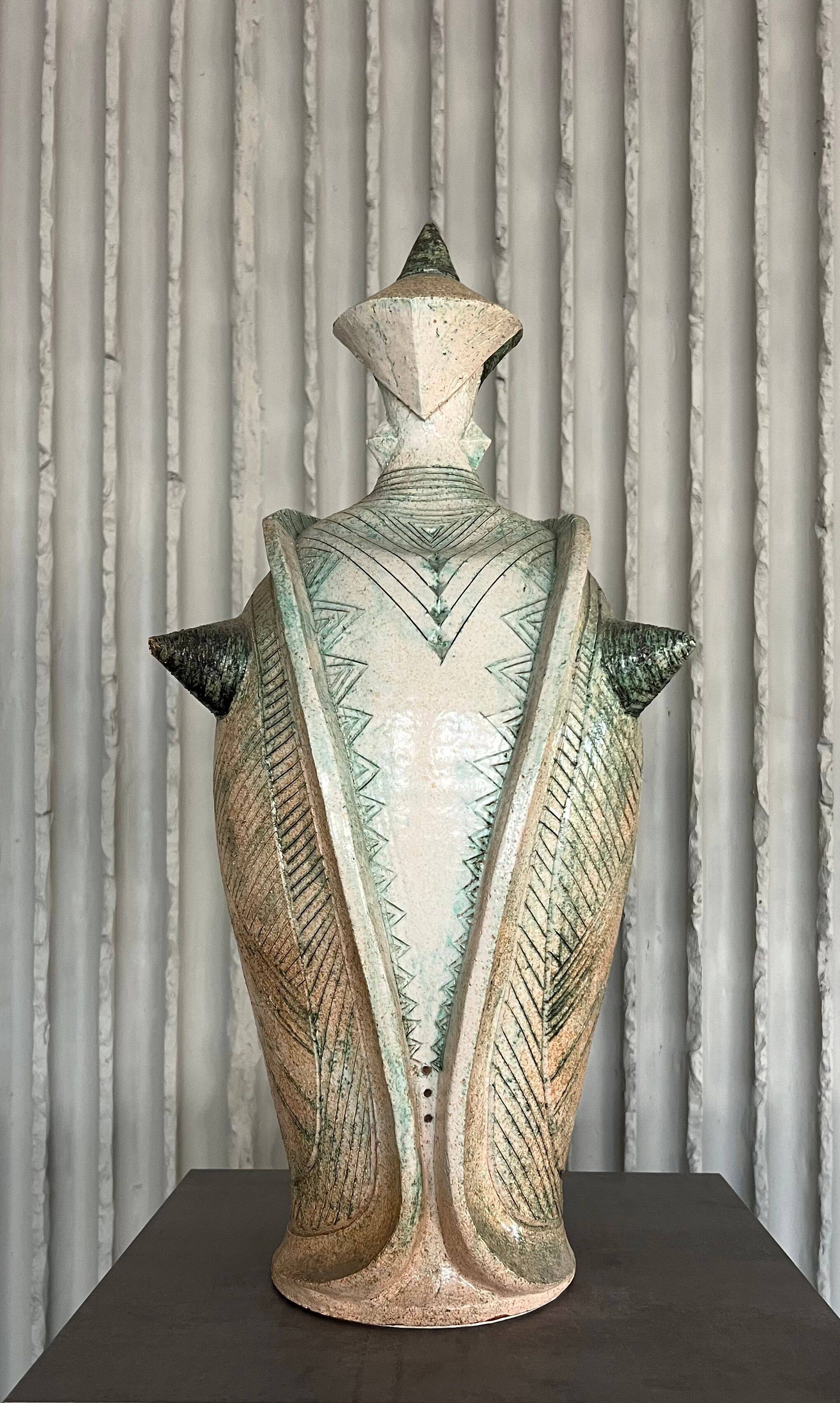 XXL (40-80cm) ceramic chess set by Maria Kenarova