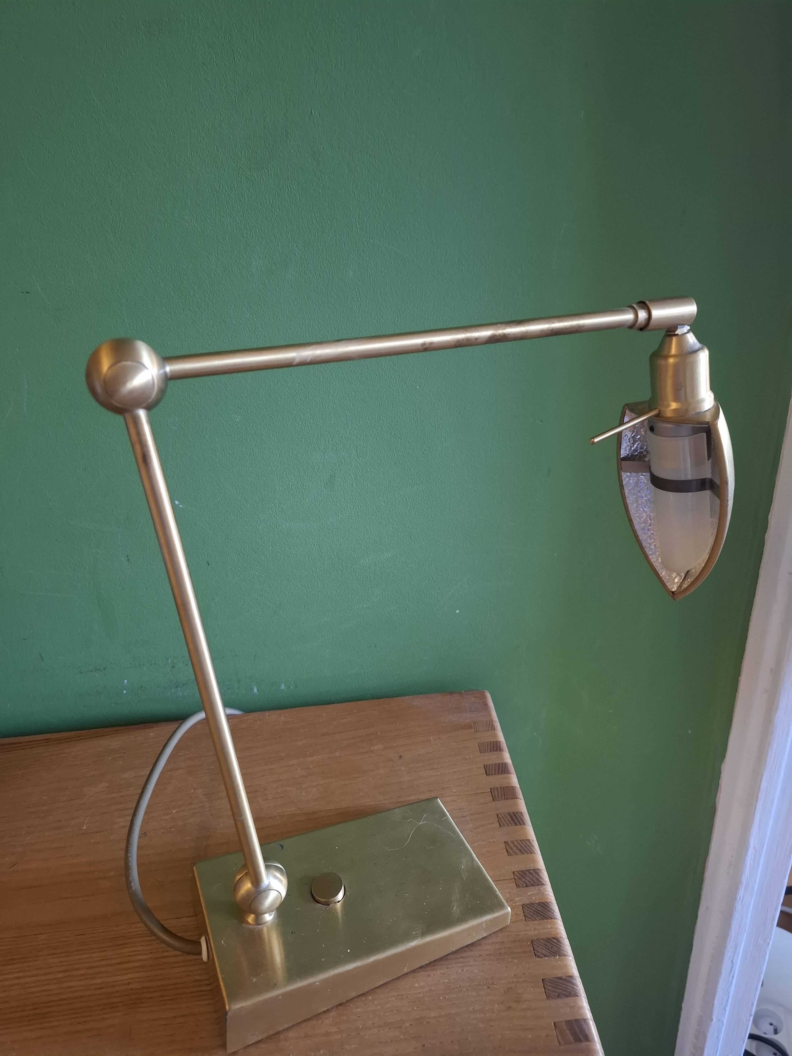 Lamp en laiton articulee holtkotter