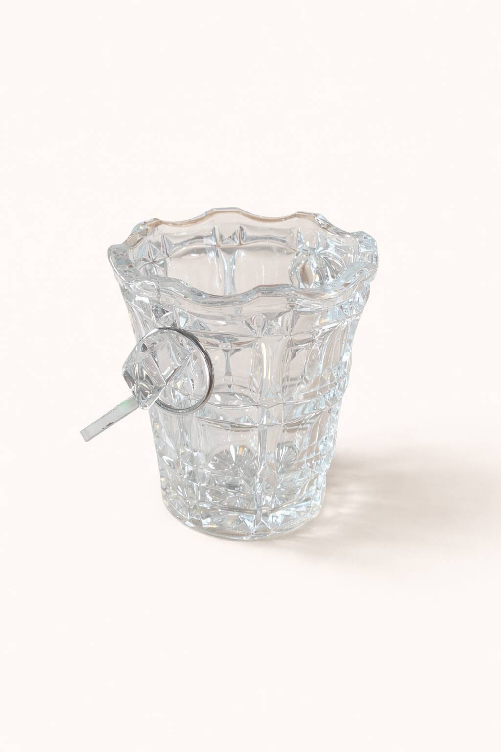 Vintage crystal ice bucket