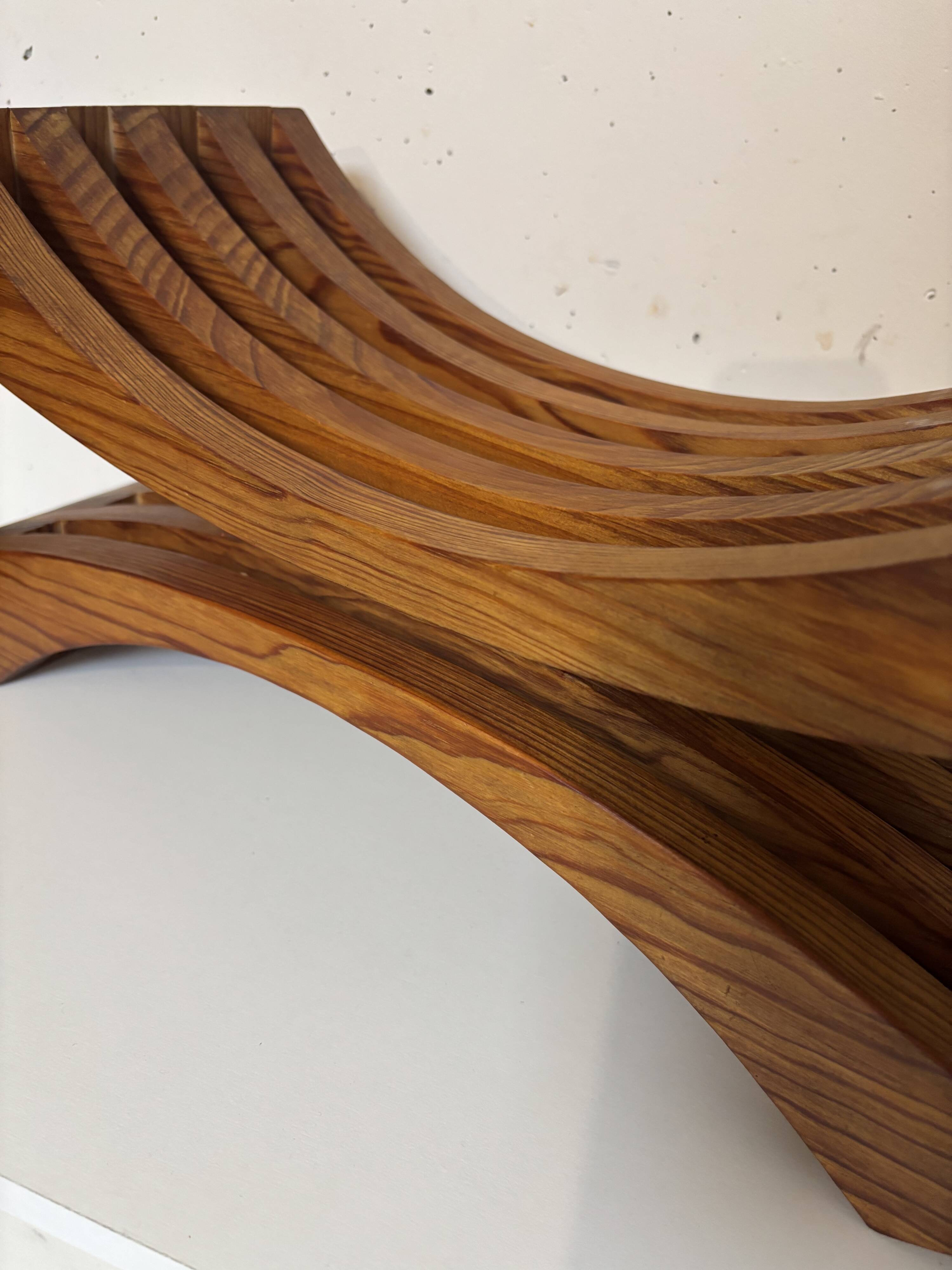 Japanese-style handmade stool, 1970s