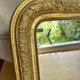 Antique gilded carved mirror - antique glass - vintage - Louis XVI