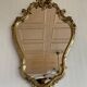 Miroir mural style baroque ancien moulures dorées