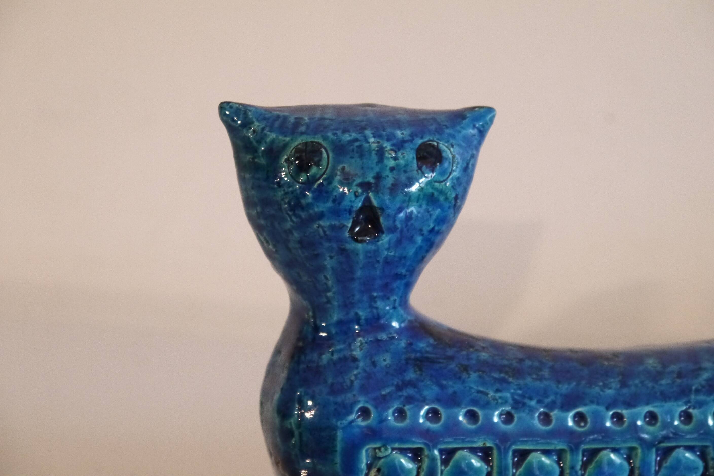 Ceramic cat by Aldo Londi for Bitossi