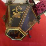 19th century bamboo work box and Japanese-style Napoleon III lacquer