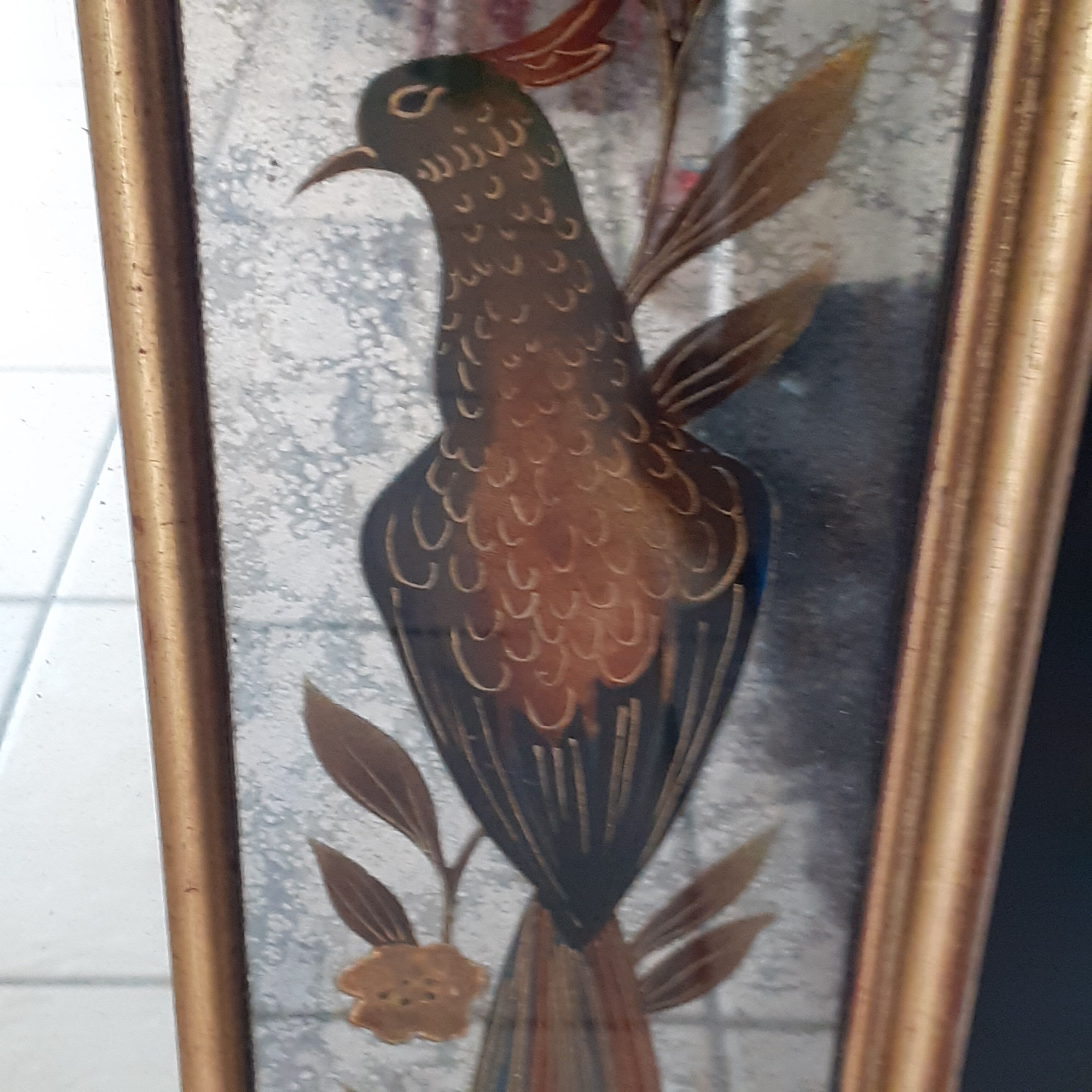 Silkscreened mirror from the 1960s