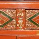 Vintage Chinese lacquered buffet decorated with gold leaf.