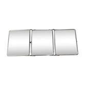 Miroir triptyque de barbier « le solide » 28x31cm