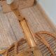 Vintage rattan & bamboo armchair from the 60s