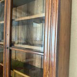 19th century walnut display case