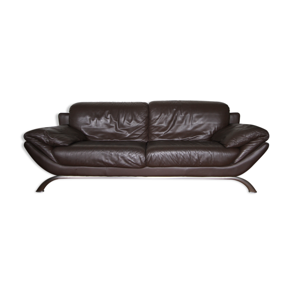Natuzzi Dark Brown Leather Sofa Selency Natuzzi Dark Brown Leather Sofa Selency, Natuzzi Brown Leather Sofa