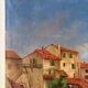 Mediterranean port, oil on canvas