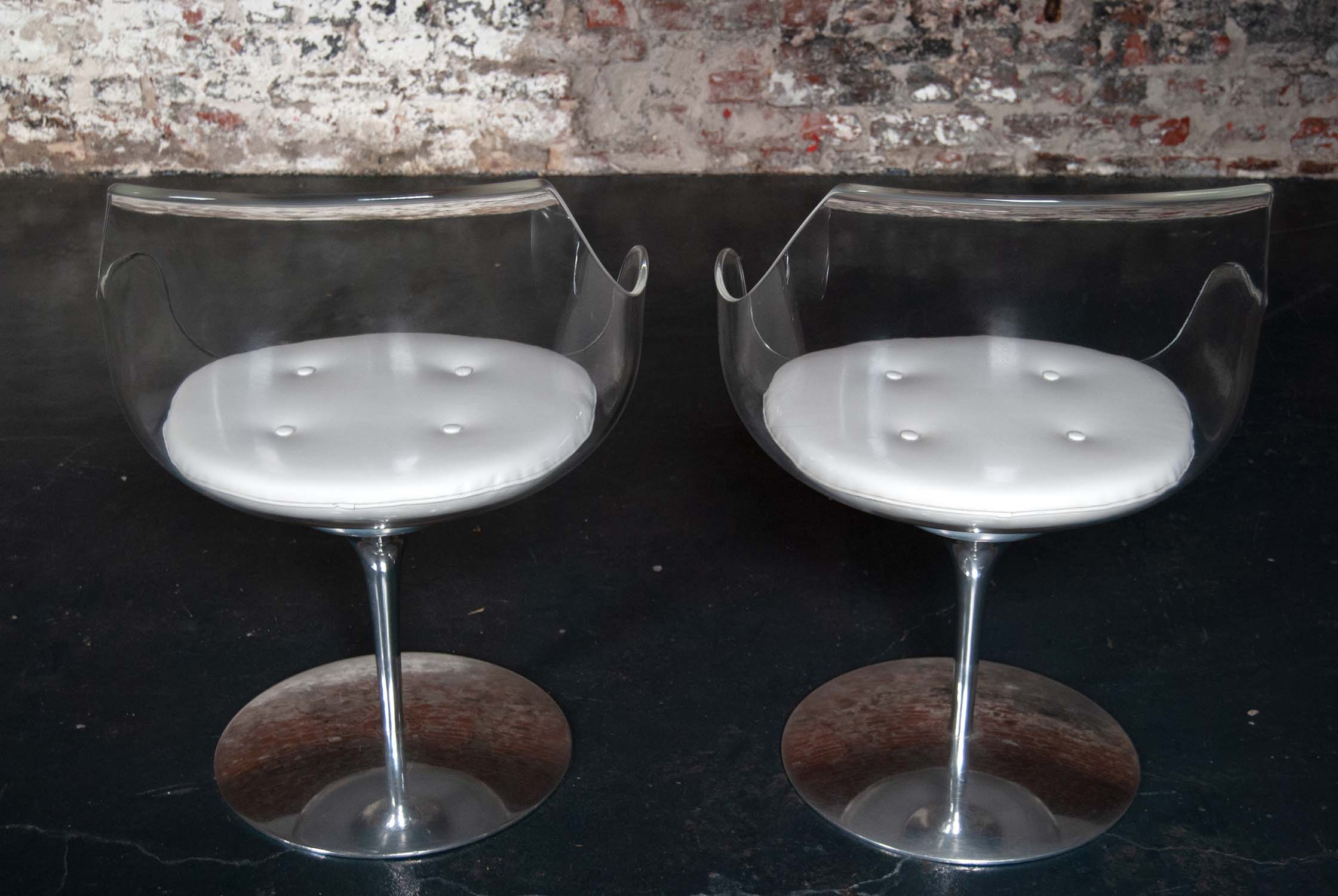 Champagne Chairs by Erwin & Estelle Laverne for Formes Nouvelles 1960s
