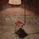 Lampadaire cordage vintage porte revue