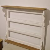 Ancienne étagère en pin blanchi