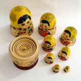 Set of 9 matryoshkas / Russian dolls