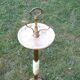 Standing ashtray and laying cigarettes, brass and marble, early XXth